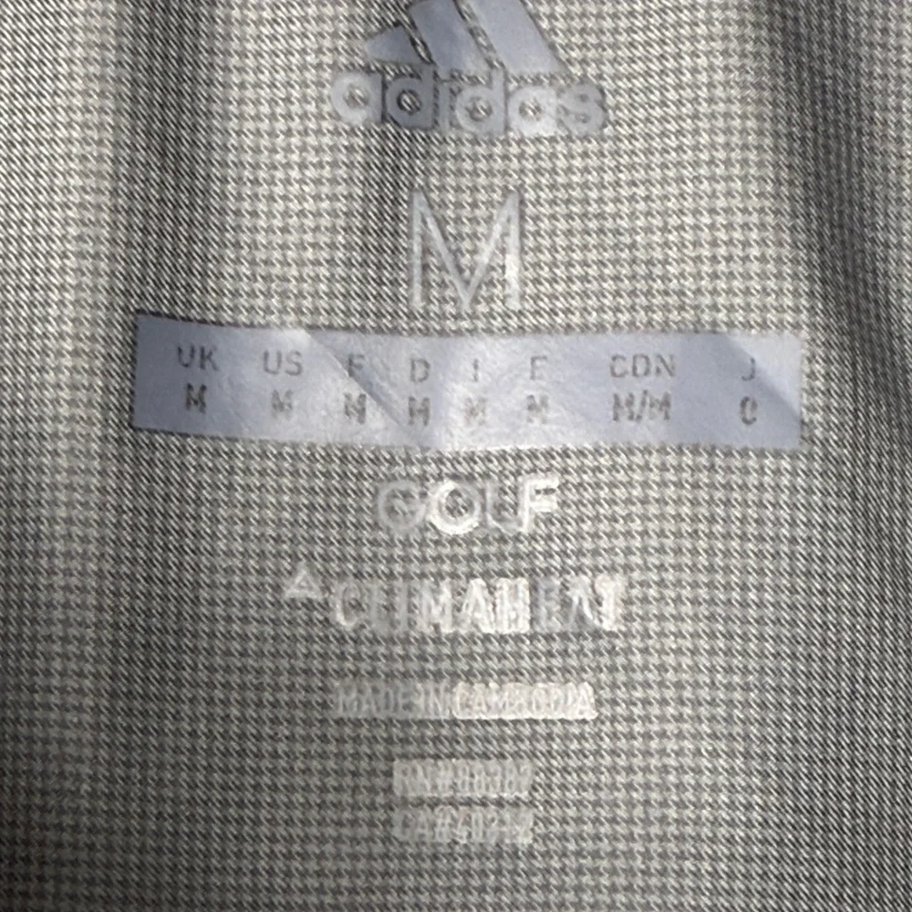 adidas Gray and Black Men’s Insulated Puffer Jacket with Oakmont Patch